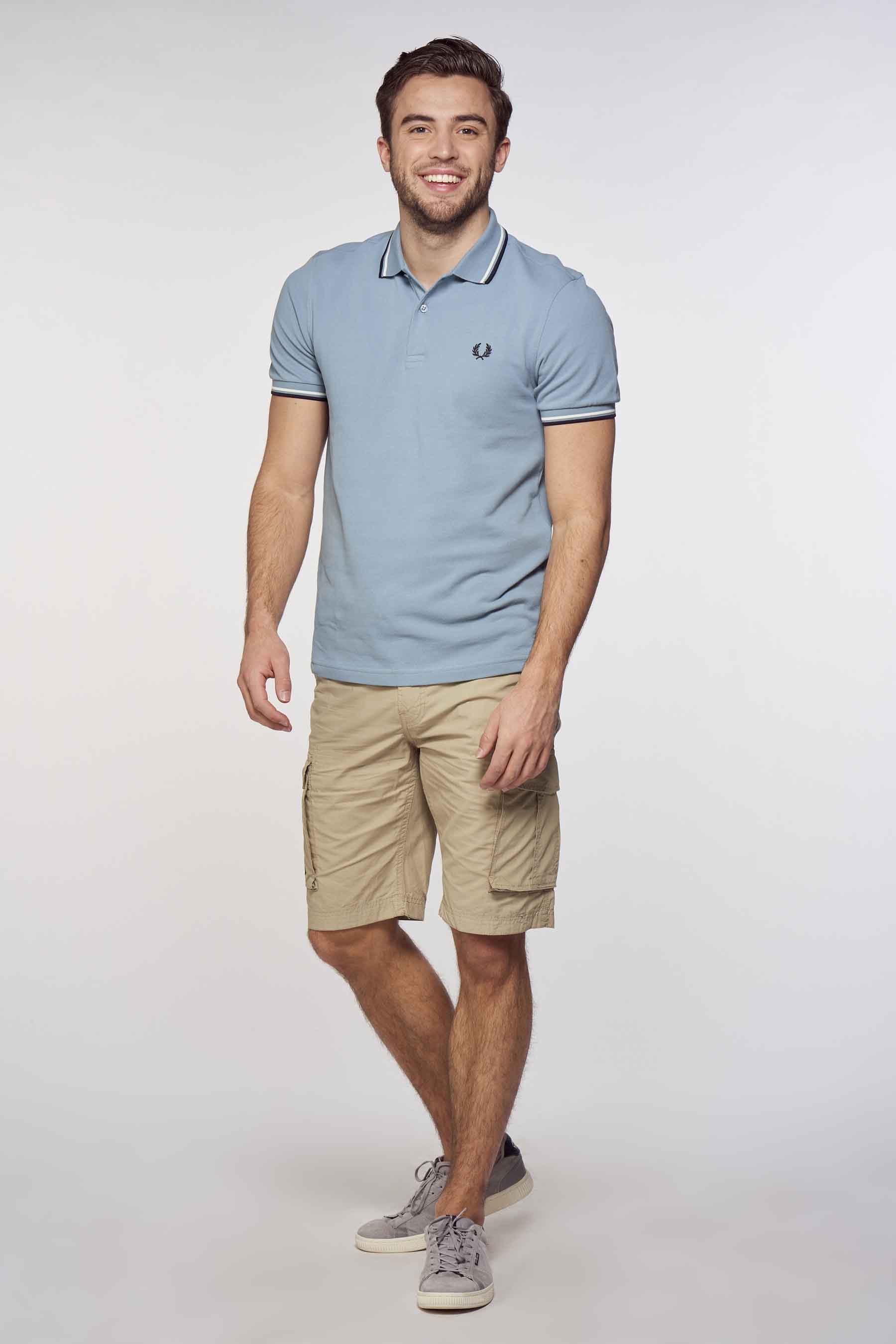 Polo Blauw Fred Perry M3600 A88 SMOKE BLUE POINTCARRE